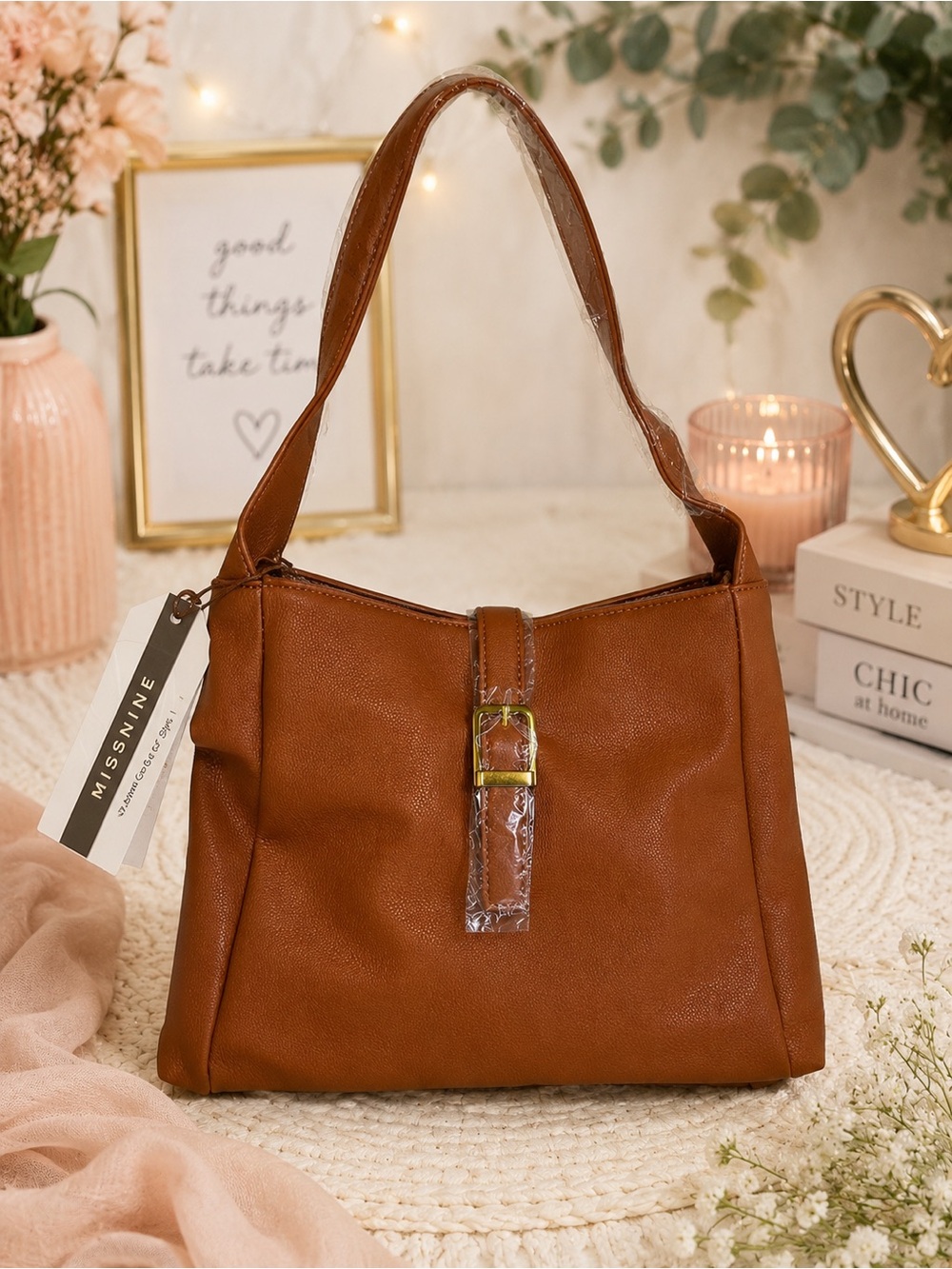 🤎 NWT MISSNINE Brown Shoulder Bag